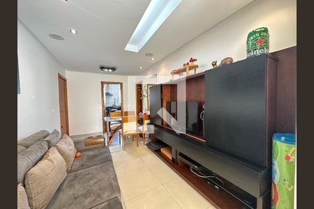 Sala  de apartamento à venda com 3 quartos, 116m² em Santa Cruz, Belo Horizonte
