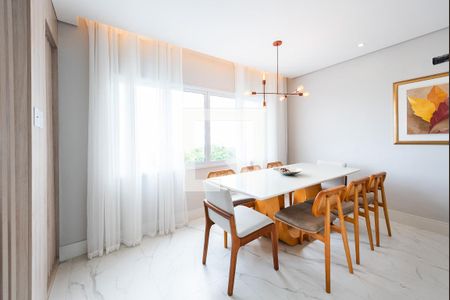Sala de jantar de apartamento para alugar com 3 quartos, 125m² em Gonzaga, Santos