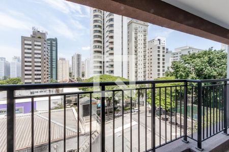Varanda de kitnet/studio para alugar com 1 quarto, 27m² em Campo Belo, São Paulo