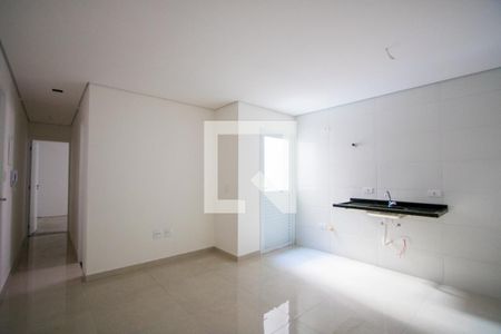 Sala/Cozinha de apartamento para alugar com 1 quarto, 42m² em Vila Pires, Santo André
