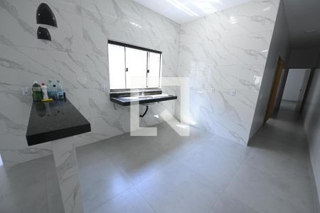 Cozinha de casa para alugar com 2 quartos, 70m² em Residencial Recanto do Bosque, Goiânia