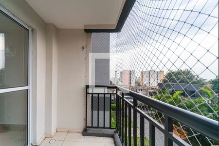 Varanda da Sala de apartamento para alugar com 2 quartos, 50m² em Jardim Cristiane, Santo André
