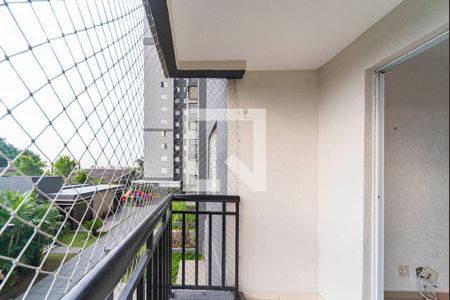 Varanda da Sala de apartamento para alugar com 2 quartos, 50m² em Jardim Cristiane, Santo André