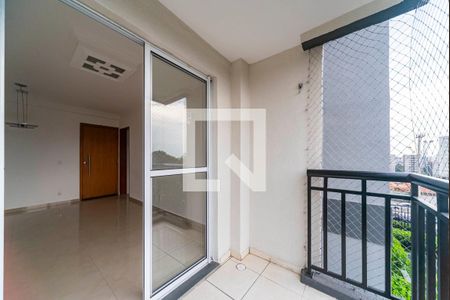 Varanda da Sala de apartamento para alugar com 2 quartos, 50m² em Jardim Cristiane, Santo André
