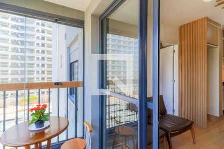 Varanda de apartamento para alugar com 1 quarto, 28m² em Brooklin Paulista, São Paulo