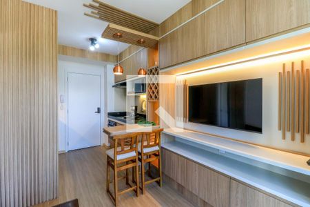 Sala de apartamento para alugar com 1 quarto, 28m² em Brooklin Paulista, São Paulo