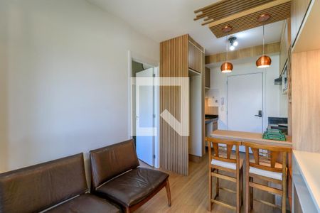 Sala de apartamento para alugar com 1 quarto, 28m² em Brooklin Paulista, São Paulo