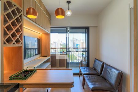 Sala de apartamento para alugar com 1 quarto, 28m² em Brooklin Paulista, São Paulo