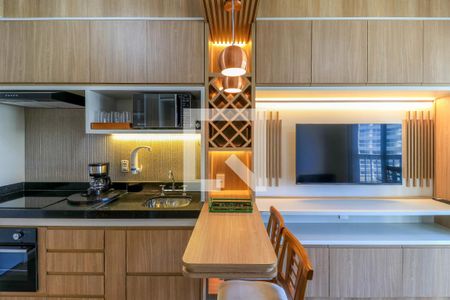 Sala de apartamento para alugar com 1 quarto, 28m² em Brooklin Paulista, São Paulo