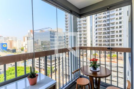 Varanda de apartamento para alugar com 1 quarto, 28m² em Brooklin Paulista, São Paulo