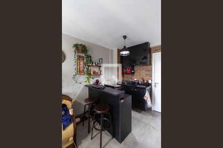 Sala e Cozinha Integrada  de apartamento à venda com 1 quarto, 35m² em Jardim Santa Teresinha, São Paulo