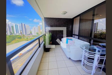 Varanda da Sala de apartamento para alugar com 3 quartos, 106m² em Horto Florestal, Salvador
