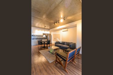 Sala de apartamento para alugar com 1 quarto, 75m² em Cidade Monções, São Paulo