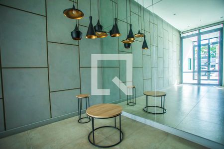 Studio à venda com 47m², 1 quarto e sem vaga Studio à venda com 47m², 1 quarto e sem vagaHall social