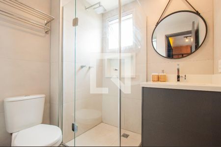 Banheiro de kitnet/studio para alugar com 1 quarto, 41m² em Sumaré, São Paulo