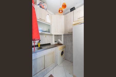 Cozinha de kitnet/studio para alugar com 1 quarto, 30m² em Menino Deus, Porto Alegre