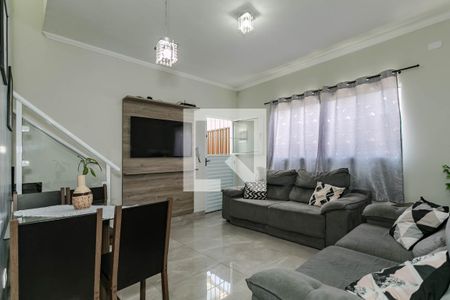 Sala de casa de condomínio para alugar com 2 quartos, 79m² em Vila São Sebastião, Mogi das Cruzes