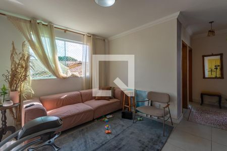 Sala de apartamento à venda com 3 quartos, 90m² em Rio Branco, Belo Horizonte