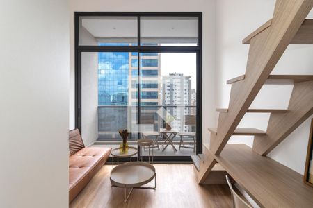 Sala de kitnet/studio para alugar com 1 quarto, 25m² em Moema, São Paulo