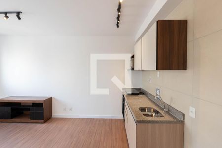 Cozinha de apartamento para alugar com 1 quarto, 26m² em Bela Vista, São Paulo