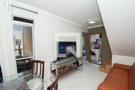 Sala de apartamento à venda com 3 quartos, 91m² em Jardim Riacho das Pedras, Contagem