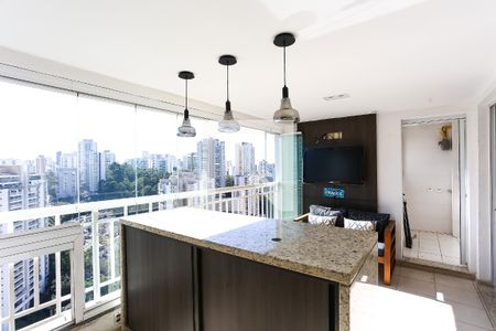 Varanda da Sala de apartamento para alugar com 2 quartos, 96m² em Vila Andrade, São Paulo