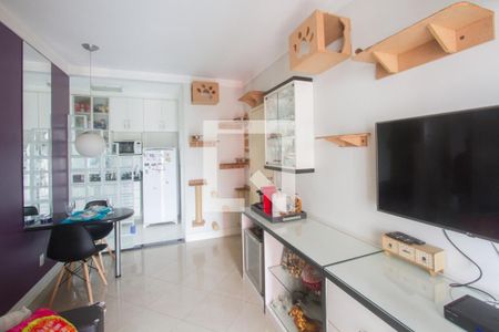 Sala de apartamento à venda com 2 quartos, 46m² em Chácara Santo Antônio (zona Sul), São Paulo
