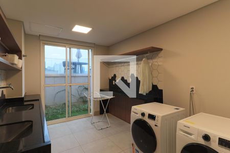 Área comum - Lavanderia de kitnet/studio para alugar com 1 quarto, 27m² em Brooklin Paulista, São Paulo