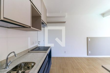 Cozinha de kitnet/studio para alugar com 1 quarto, 27m² em Brooklin Paulista, São Paulo