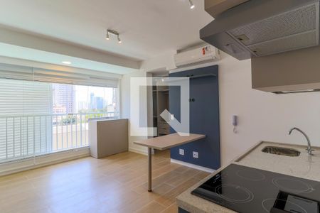 Cozinha de kitnet/studio para alugar com 1 quarto, 27m² em Brooklin Paulista, São Paulo