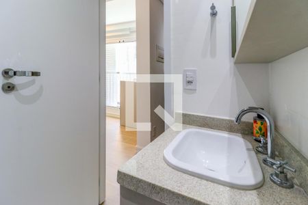 Banheiro de kitnet/studio para alugar com 1 quarto, 27m² em Brooklin Paulista, São Paulo
