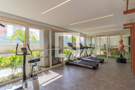 Studio para alugar com 27m², 1 quarto e sem vaga Studio para alugar com 27m², 1 quarto e sem vagaÁrea comum - Academia