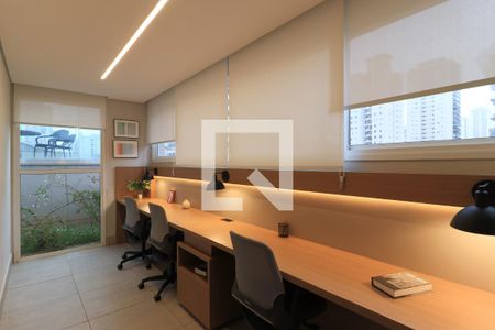 Área comum - Coworking de kitnet/studio para alugar com 1 quarto, 27m² em Brooklin Paulista, São Paulo
