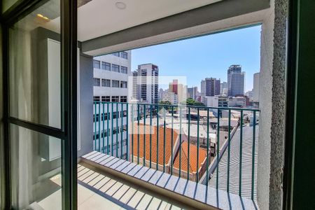 kitnet studio varanda de kitnet/studio para alugar com 1 quarto, 26m² em Liberdade, São Paulo
