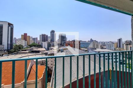 kitnet studio varanda vista de kitnet/studio para alugar com 1 quarto, 26m² em Liberdade, São Paulo