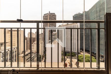 Varanda de kitnet/studio para alugar com 1 quarto, 22m² em República, São Paulo