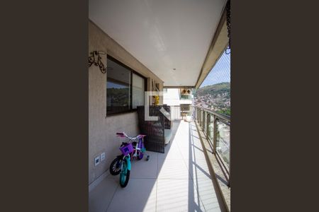 Varanda da Sala de apartamento à venda com 3 quartos, 115m² em Vital Brasil, Niterói