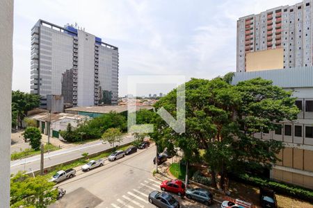 Sala - Vista de apartamento para alugar com 1 quarto, 28m² em Jardim Caravelas, São Paulo