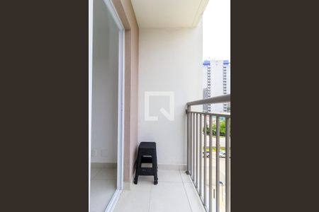 Sala - Varanda de apartamento para alugar com 1 quarto, 28m² em Jardim Caravelas, São Paulo