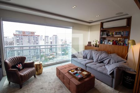 Sala de apartamento à venda com 2 quartos, 92m² em Jardim das Acácias, São Paulo