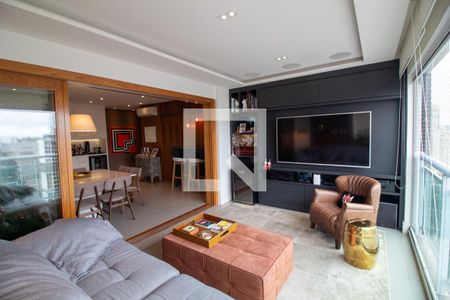 Sala de apartamento à venda com 2 quartos, 92m² em Jardim das Acácias, São Paulo