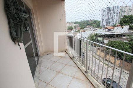 Varanda da Sala de apartamento à venda com 3 quartos, 89m² em Pechincha, Rio de Janeiro