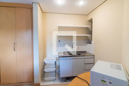 Cozinha de kitnet/studio para alugar com 1 quarto, 27m² em Vila Clementino, São Paulo