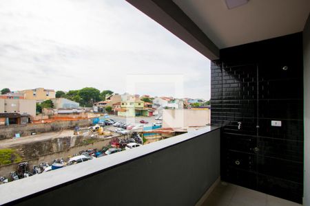 Área de serviço de apartamento para alugar com 1 quarto, 40m² em Vila Linda, Santo André