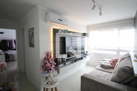 Sala de apartamento à venda com 2 quartos, 53m² em Fátima, Canoas