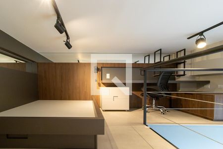 Studio para alugar com 32m², 1 quarto e 1 vaga Studio para alugar com 32m², 1 quarto e 1 vagaQuarto