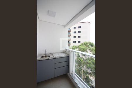 Sala Sacada  de apartamento para alugar com 1 quarto, 55m² em Vila Lusitânia, São Bernardo do Campo