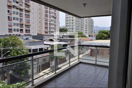 Varanda da Sala de apartamento para alugar com 3 quartos, 101m² em Todos Os Santos, Rio de Janeiro