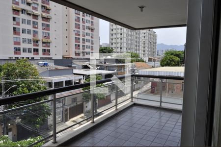 Varanda da Sala de apartamento à venda com 3 quartos, 101m² em Todos Os Santos, Rio de Janeiro