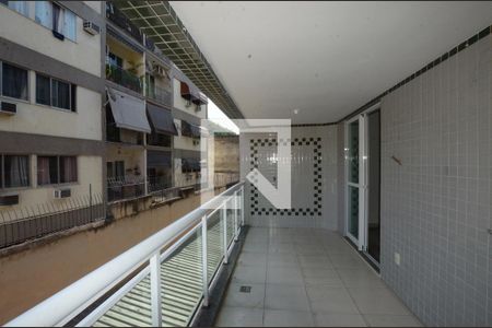 Varanda da Sala de apartamento à venda com 3 quartos, 80m² em Vaz Lobo, Rio de Janeiro